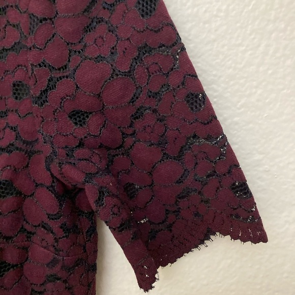 Lark&Ro Lace Merlot Women’s Size 2 Dress - Picture 5 of 7